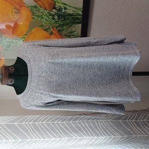 Forgotten Grace tunic top, heathered gray, size medium